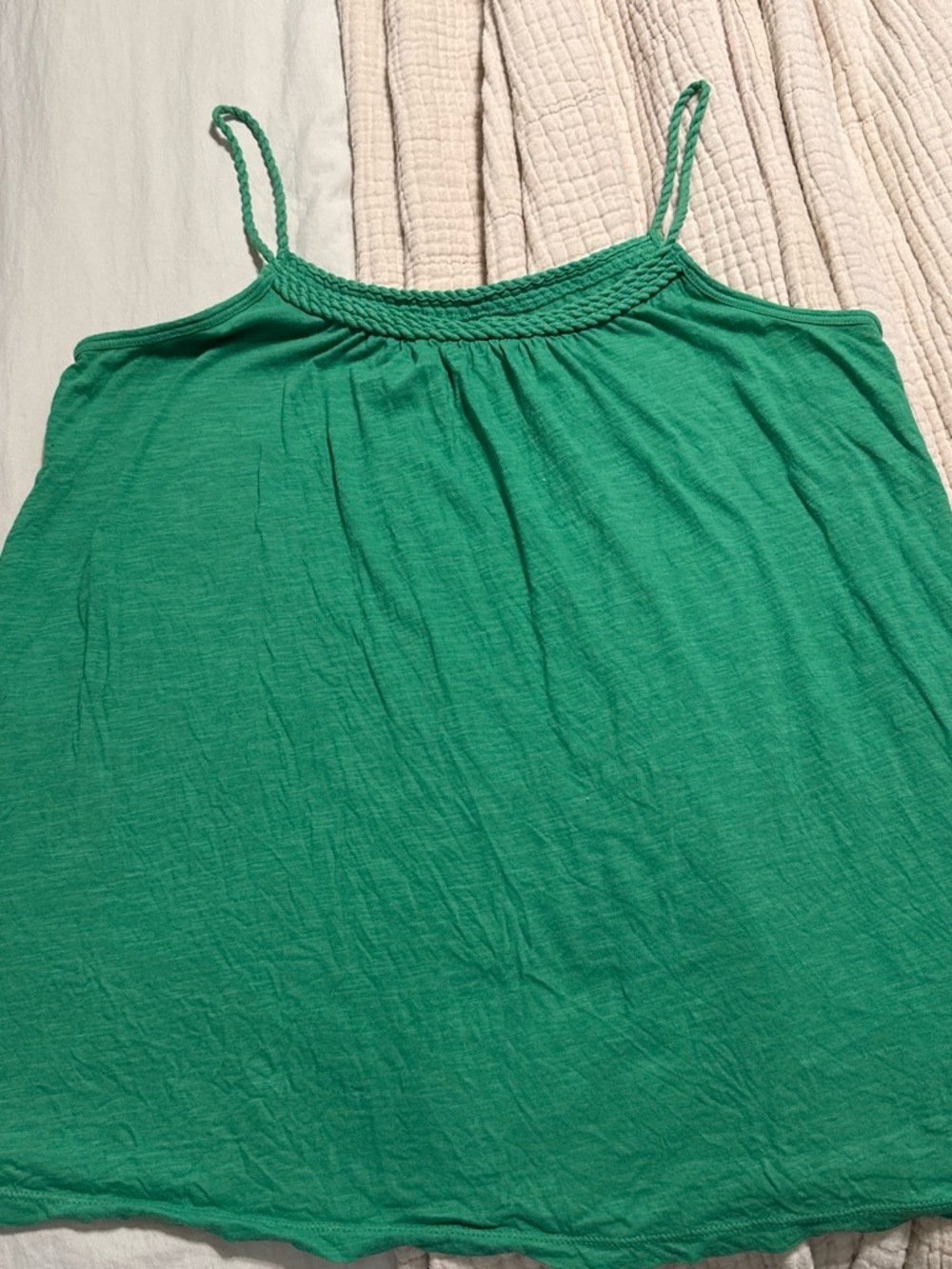 GAP Green Braided-Strap Camisole
